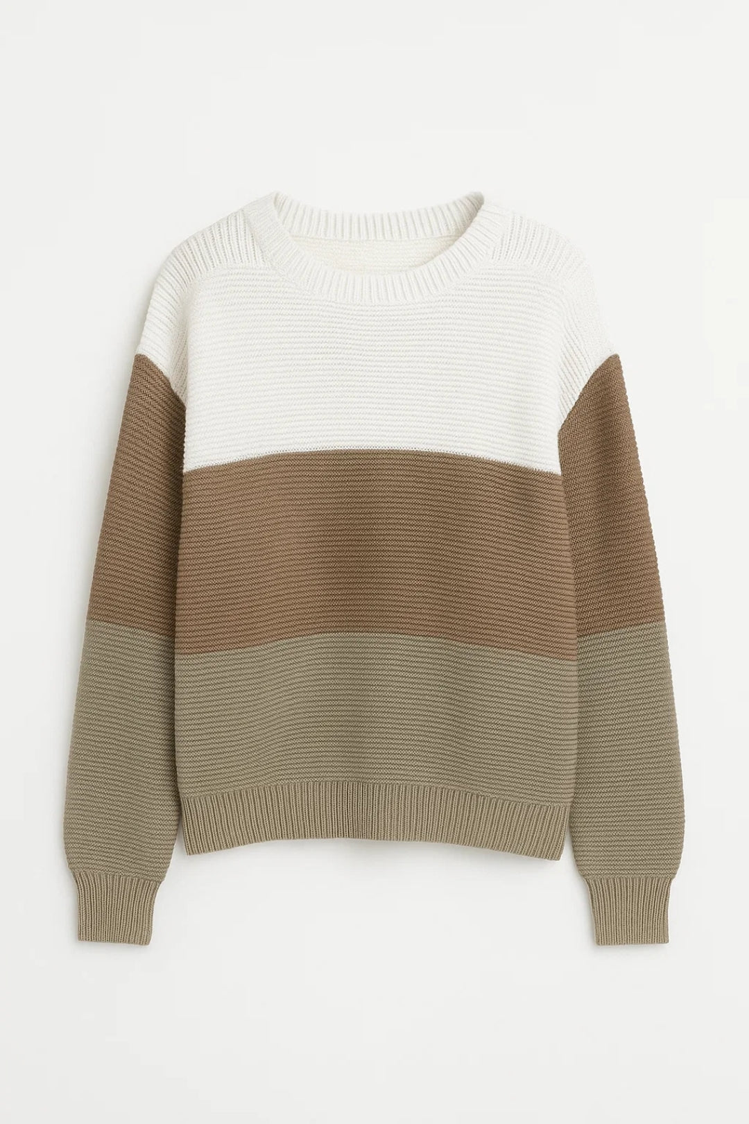 Neulepaita | Värilohkot Pyöreällä Kauluksella | Mukava ja Rentoa