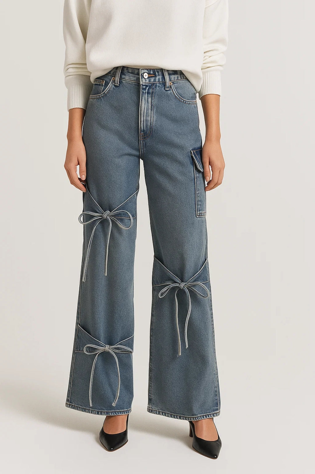 Suorat Farkut | Leikkisä Suunnittelu Nauhakiinnityksillä | Mukava ja Ajanmukainen