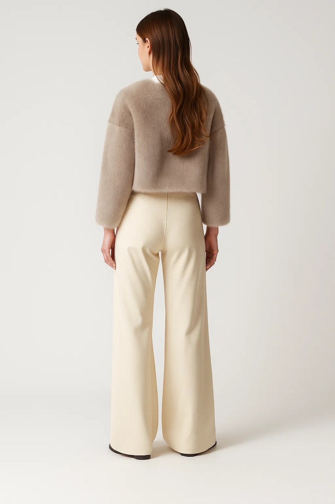 Lyhyt Tekoturkki | Ylellinen Ilme | Musta tai Beige