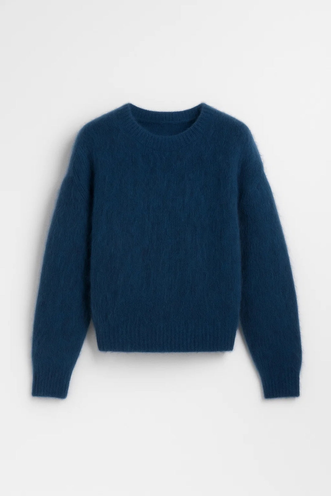 Harjattu Naisten Neule | Pyöreä Kaula-aukko Pehmeällä Rakenteella | Mukava ja Tyylikäs