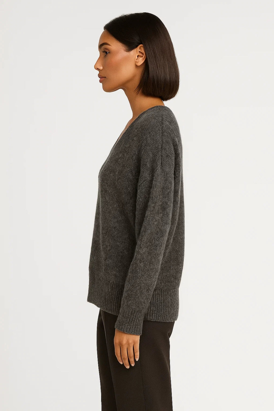 Neule Naisille | V-Pääntie Rentoa Istuvuutta | Pehmeä ja Monikäyttöinen