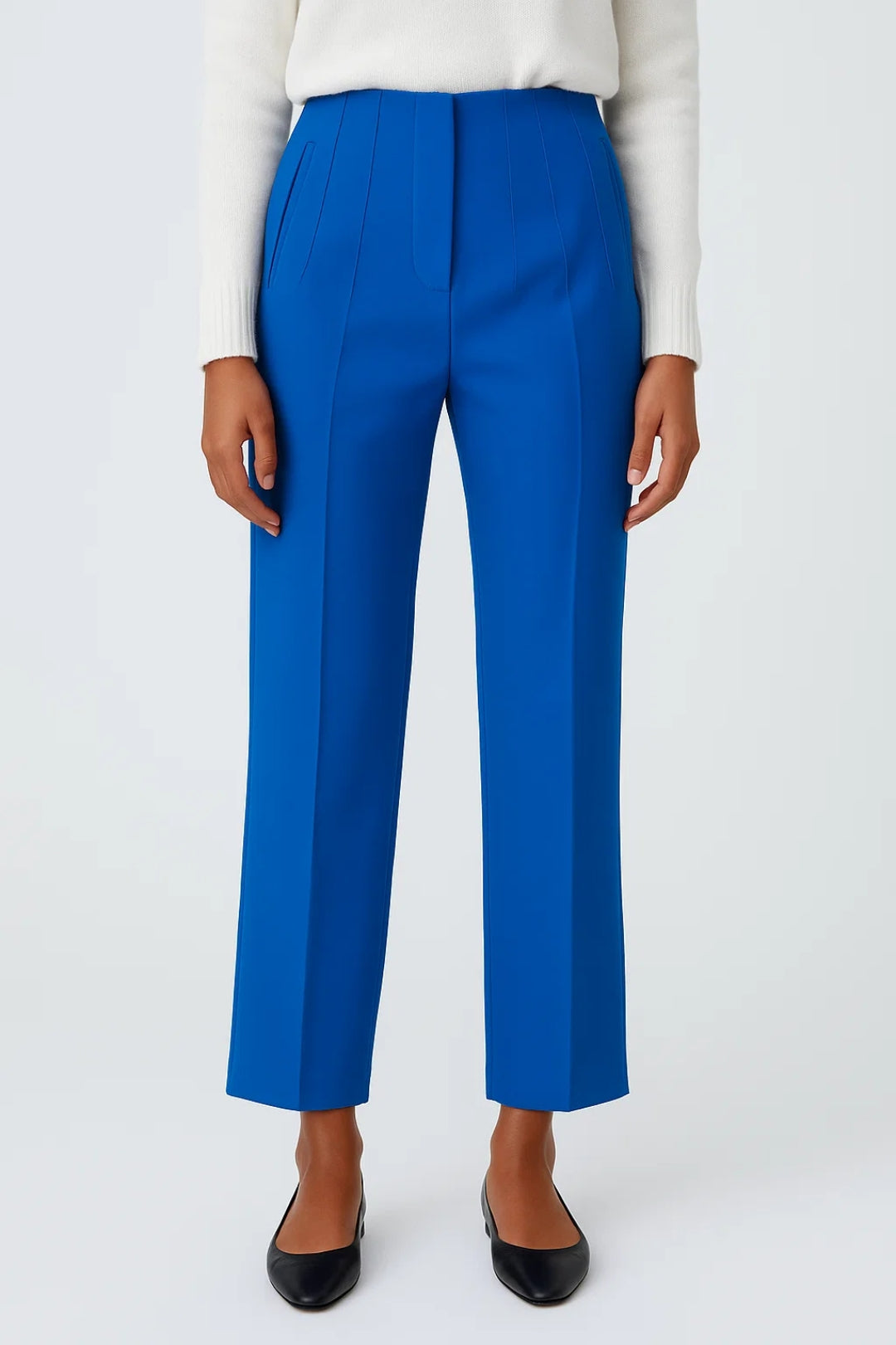 Naisten Housut | Korkea Vyötärö ja Puristussävyt | Ajaton Liiketyyli