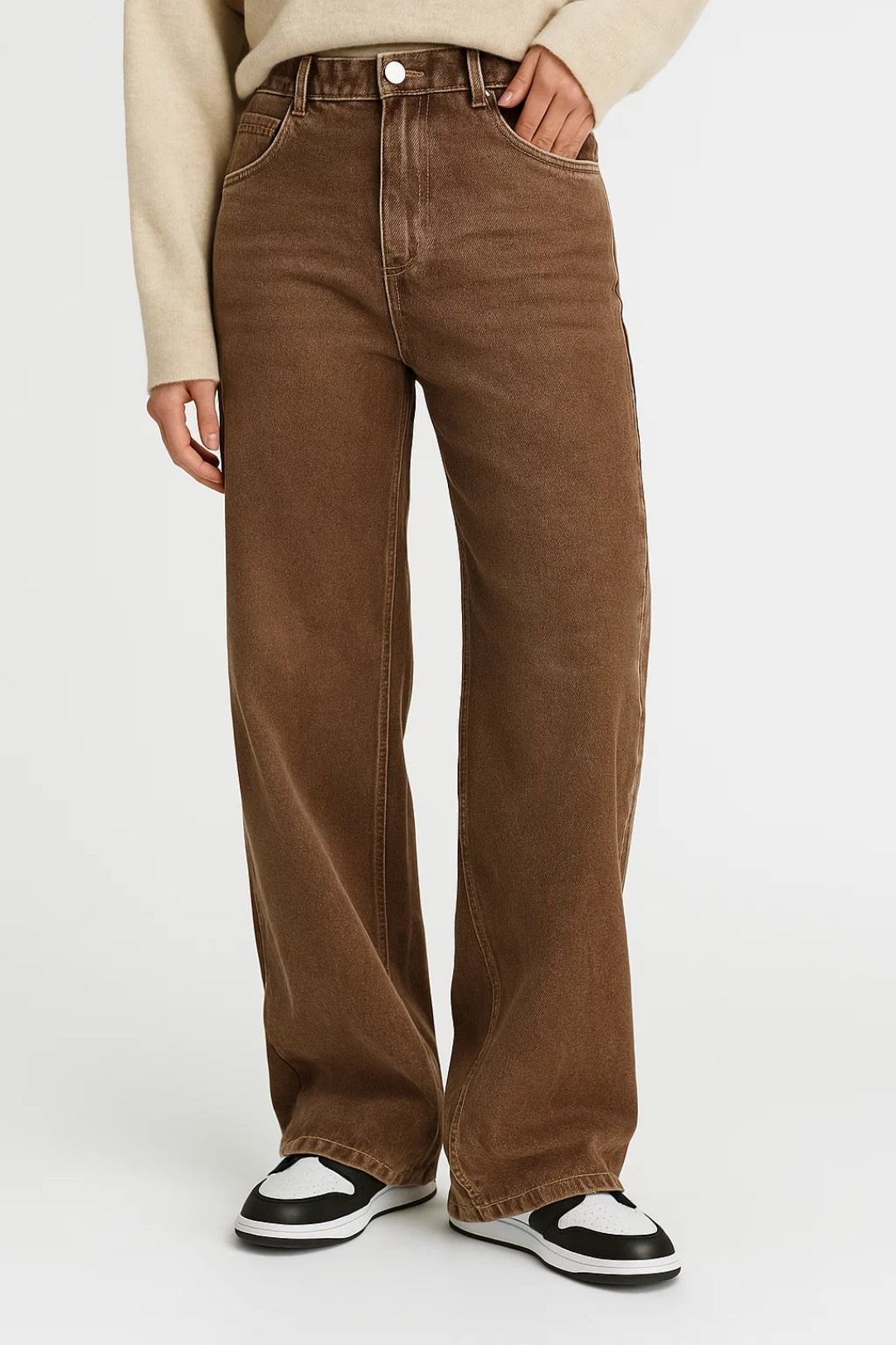 Löysät Farkut | Korkea Vyötärö ja Rentoa Istuvuutta | Rentoa Mukavuutta