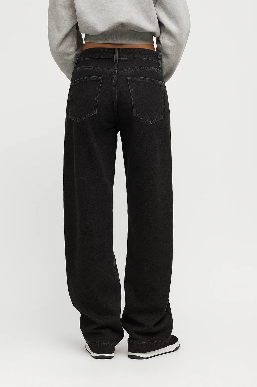 Leveälahkeiset farkut | Korkea vyötärö ja löysät lahkeet | Mukava istuvuus