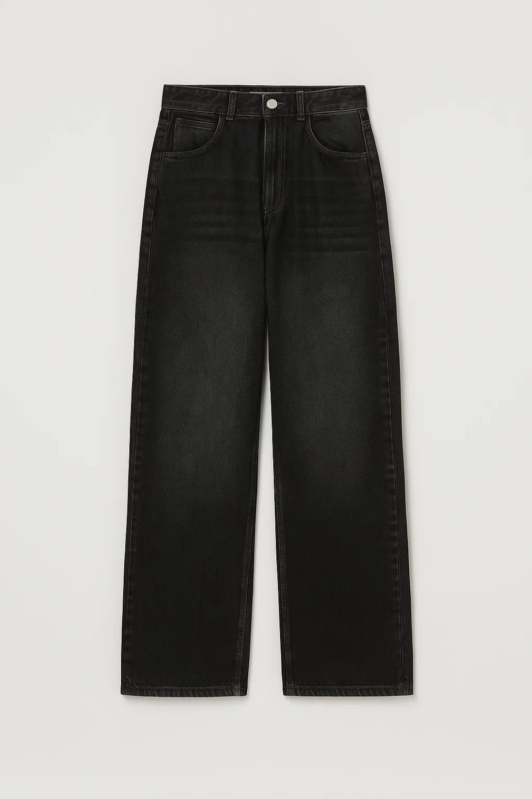 Leveälahkeiset farkut | Korkea vyötärö ja löysät lahkeet | Mukava istuvuus