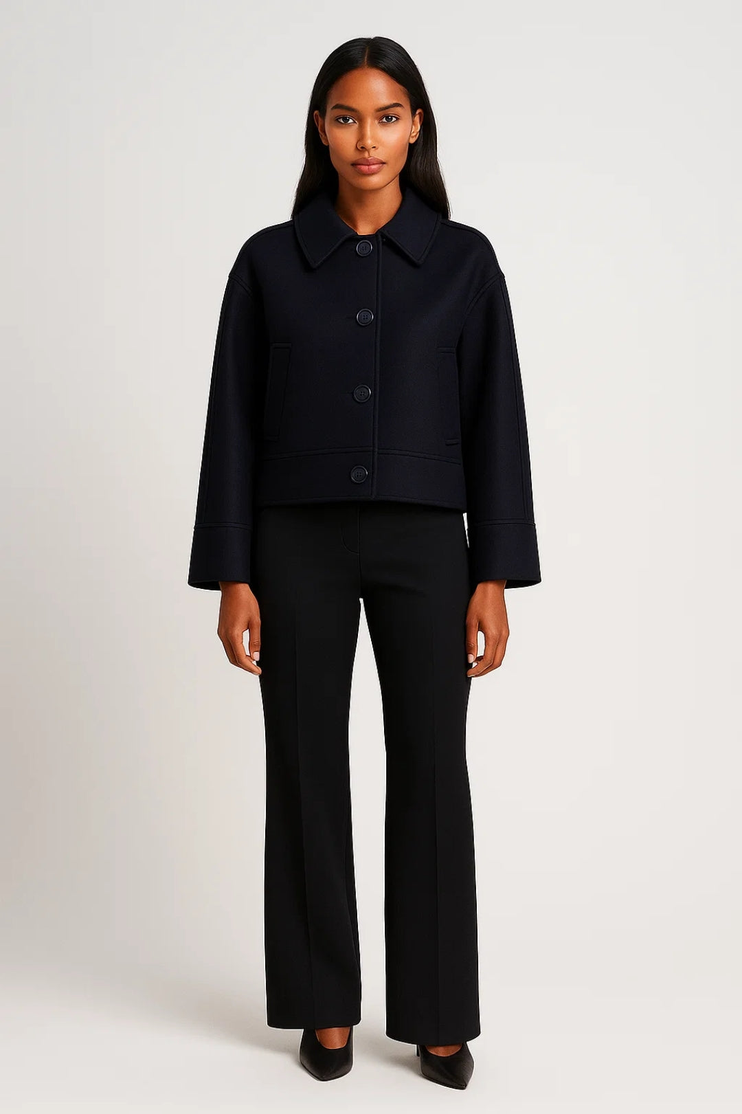 Lyhyt Takki | Minimalistinen Suunnittelu | Vuorattu ja Lämmin