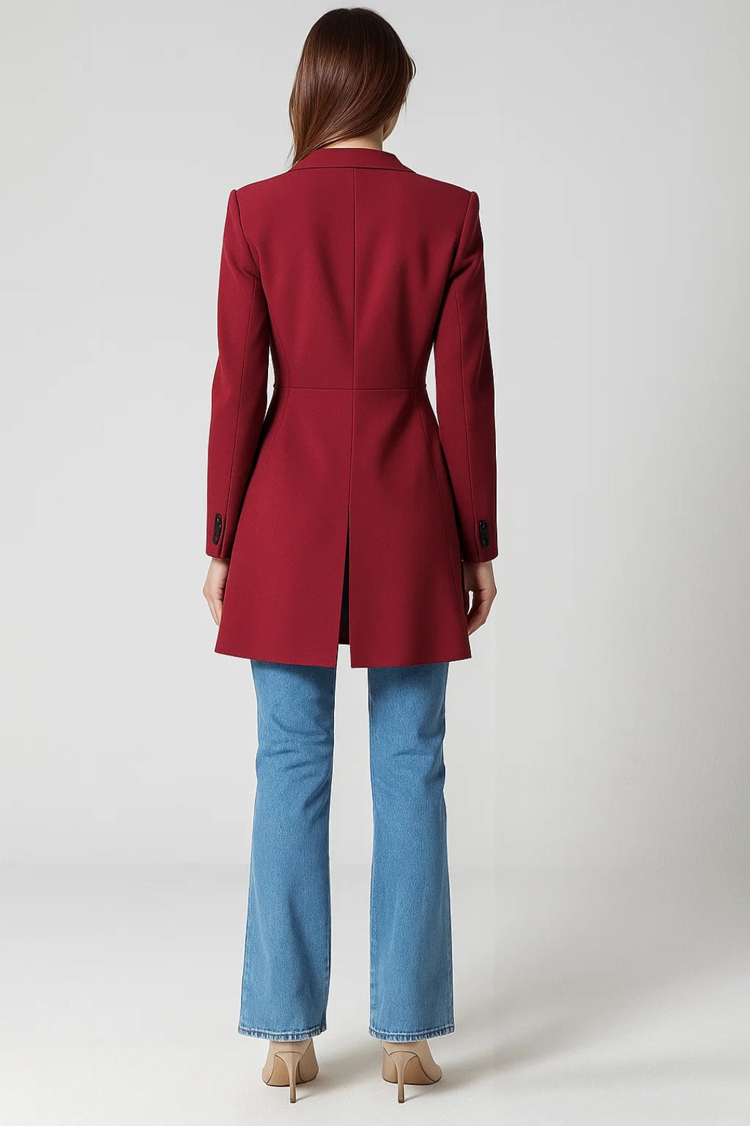 Pitkä Takki | Vartalonmukainen Malli